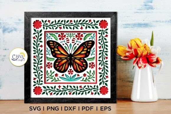 3D Butterfly Floral Shadow Box SVG: A Designer's Review