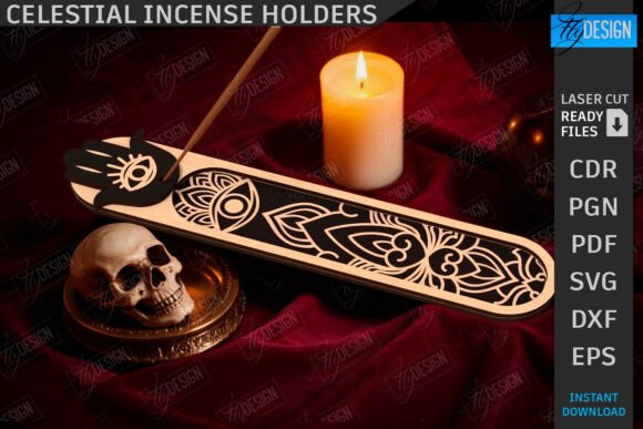 3D Celestial Incense Holder Laser Cut: Other Home Decor