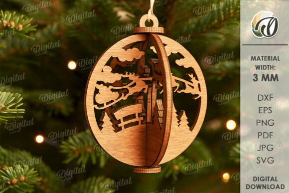 3D Christmas Ornament Laser Cut Winter Amp Review