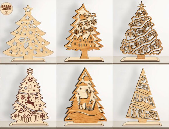 3D Christmas Tree SVG Bundle: Laser Cutting & Winter Amp Review