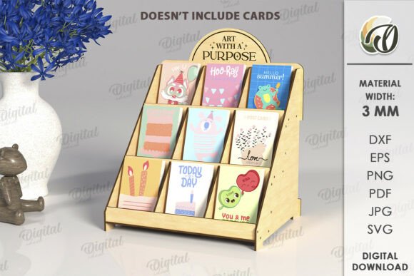 3D Display Stand Laser Cut Graphics for Modern Branding