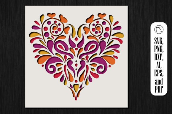 3D Heart Shadow Box SVG Cut File Review