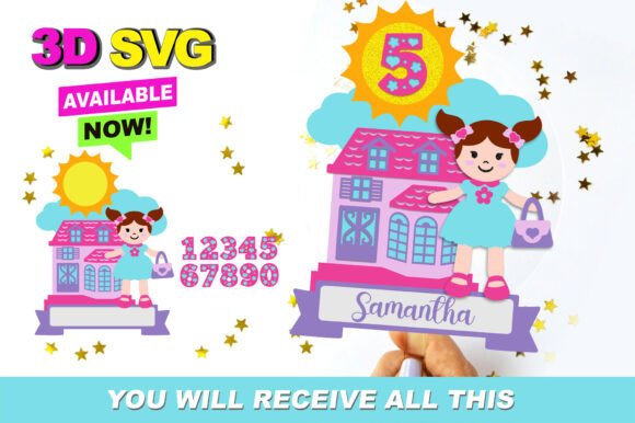 Baby Doll Cake Topper 3D SVG Graphics and Crafts Review