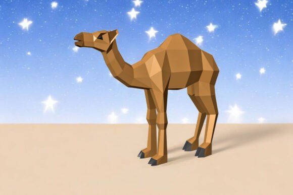 Camel - 3d Papercraft: A Designer’s Review of This 3D SVG Shapes Asset