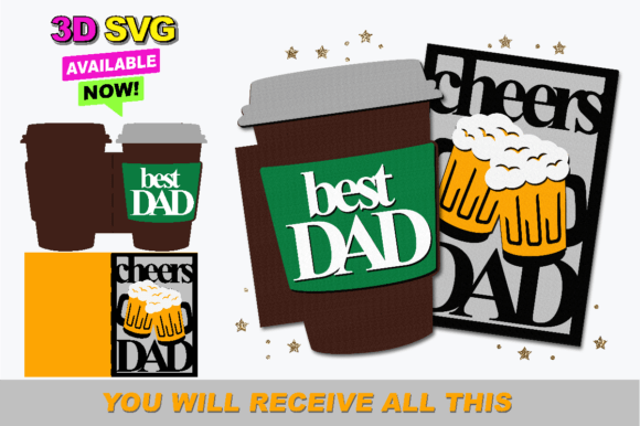 Fathers Day Card 3D SVG: A Designer’s Review for Handmade Shops