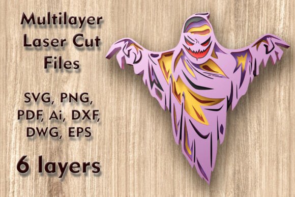 Ghost 3D SVG Halloween Laser Cut Files Review