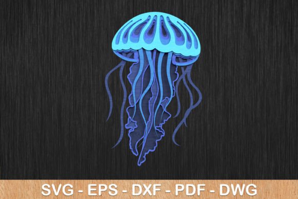 Jellyfish 3D Layered SVG Laser Cut Wall Decor Review