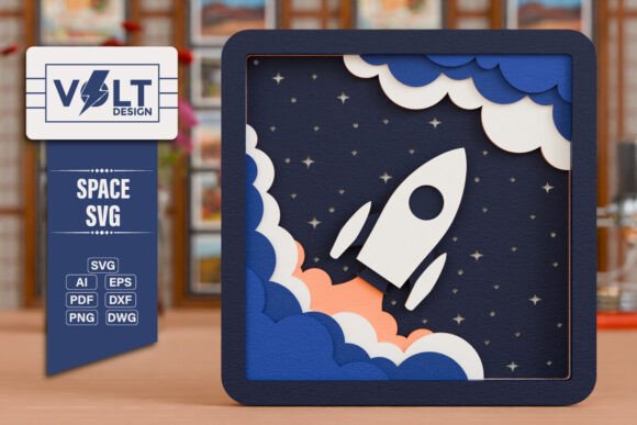 Space Exploration 3D SVG Craft Design Review
